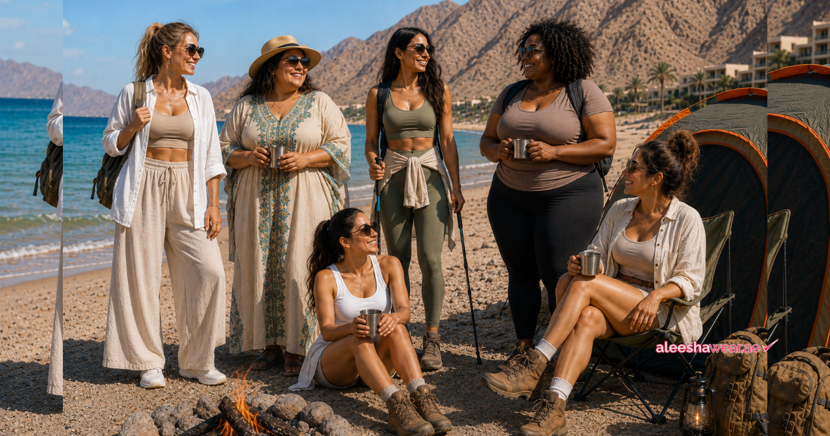 Khorfakkan Trip Outfit Guide — Beach, Camp & Mountain Dressing for Women